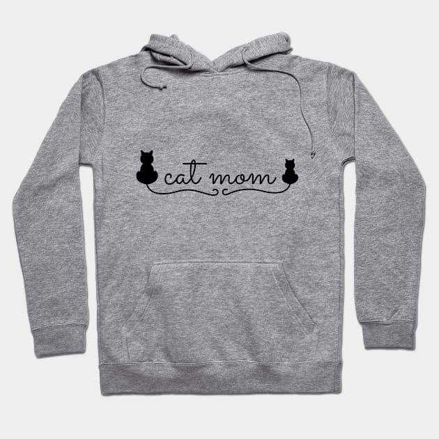 Cat Mom Hoodie by dowallu